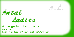 antal ladics business card